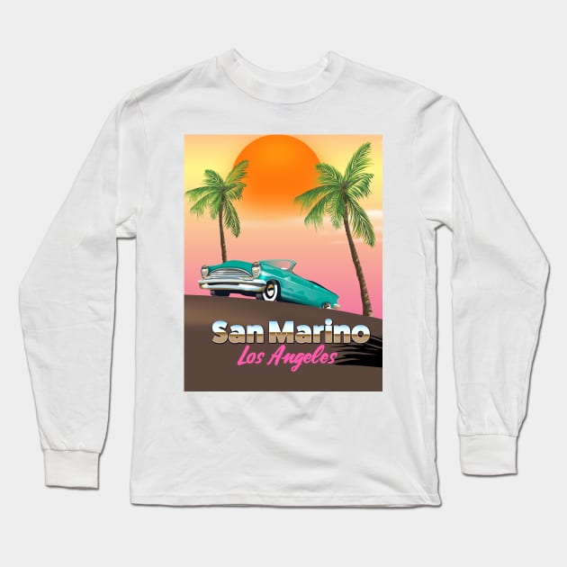 San Marino Los Angeles Long Sleeve T-Shirt by nickemporium1